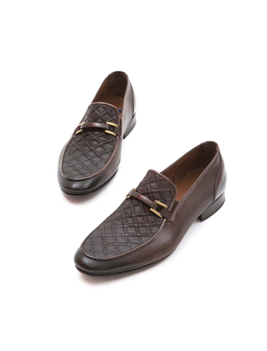 Tamer Tanca Erkek Hakiki Deri Kahverengi Makosen Ayakkabı Tamer Tanca Erkek Hakiki Deri Kahverengi Makosen Ayakkabı