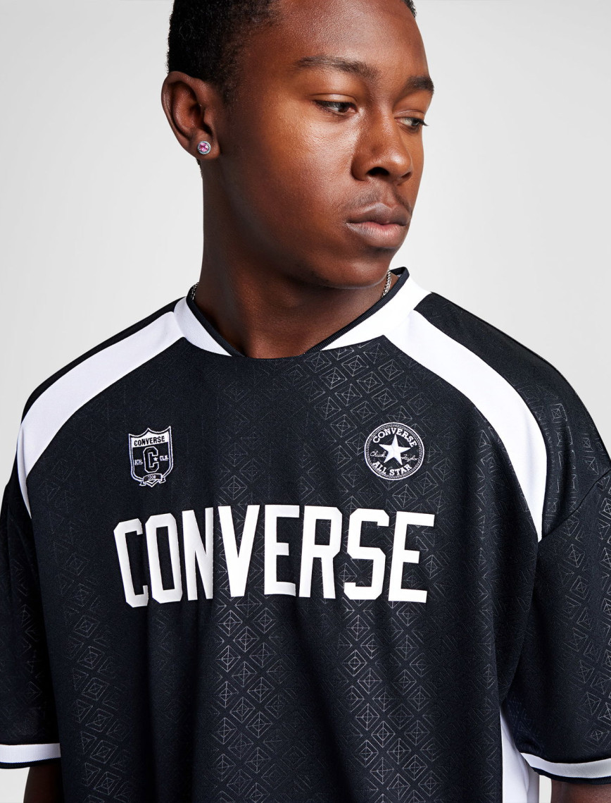 Converse Soccer Jersey Erkek Baskılı Siyah Forma Converse Soccer Jersey Erkek Baskılı Siyah Forma