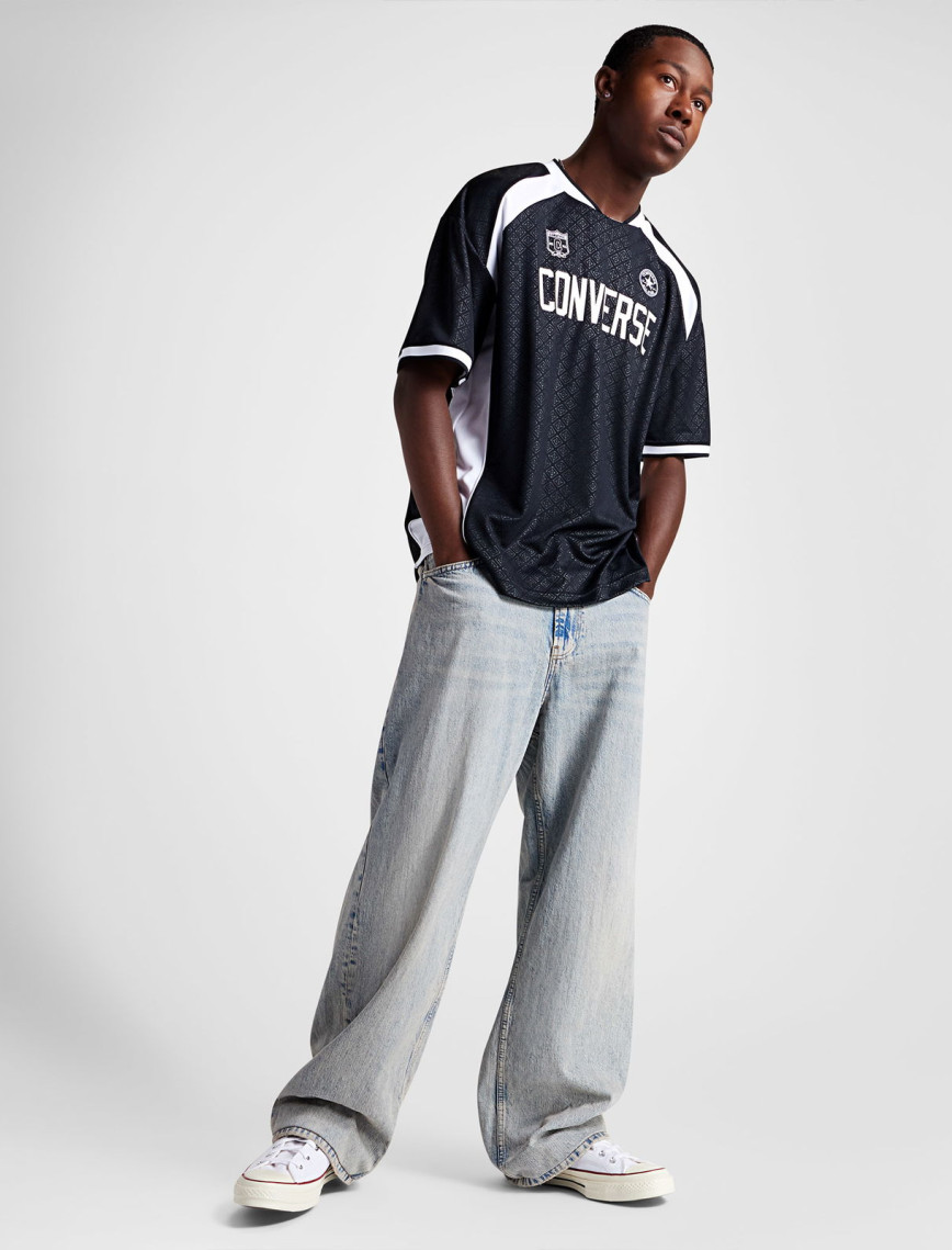 Converse Soccer Jersey Erkek Baskılı Siyah Forma Converse Soccer Jersey Erkek Baskılı Siyah Forma