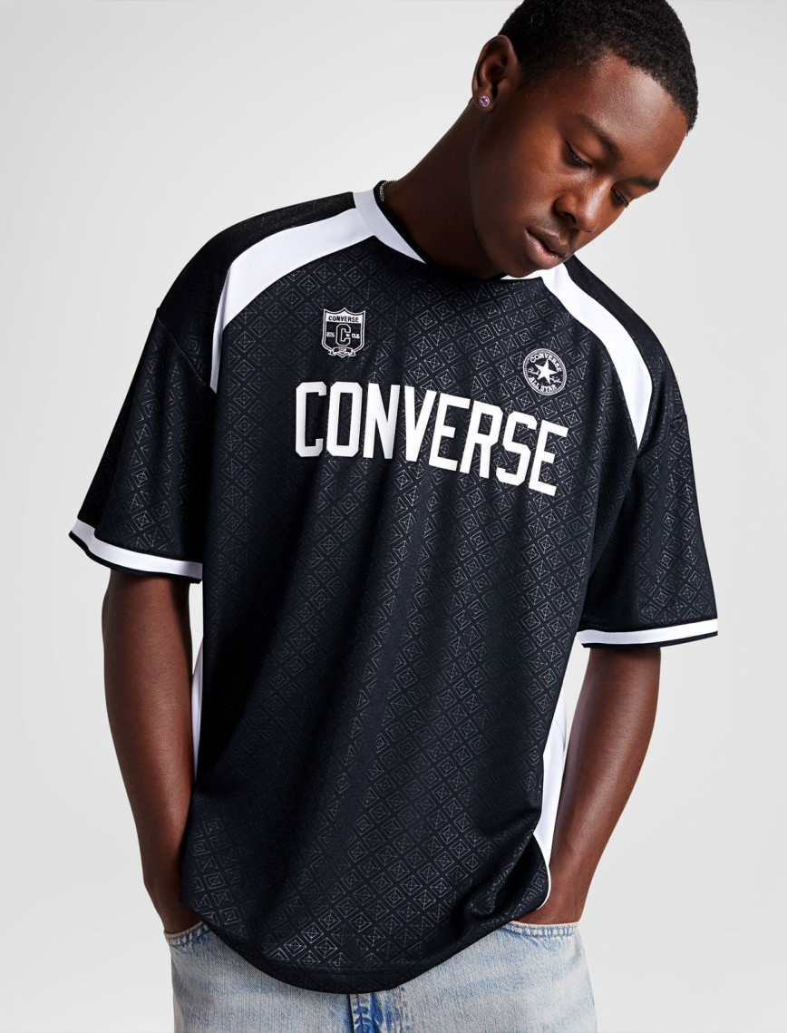 Converse Soccer Jersey Erkek Baskılı Siyah Forma Converse Soccer Jersey Erkek Baskılı Siyah Forma