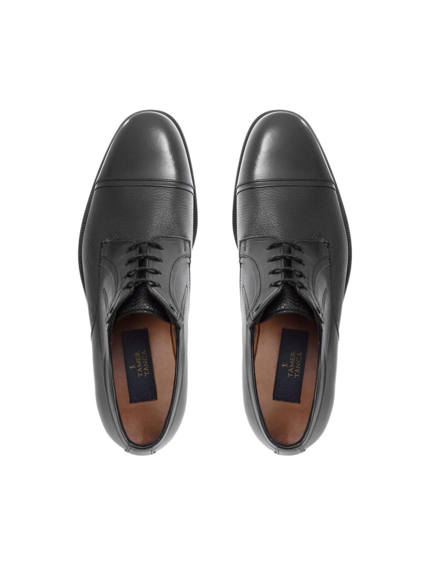 Tamer Tanca Erkek Hakiki Deri Siyah Klasik Ayakkabı Tamer Tanca Erkek Hakiki Deri Siyah Klasik Ayakkabı