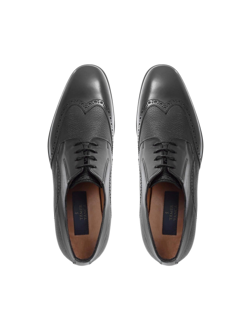 Tamer Tanca Erkek Hakiki Deri Siyah Klasik Ayakkabı Tamer Tanca Erkek Hakiki Deri Siyah Klasik Ayakkabı
