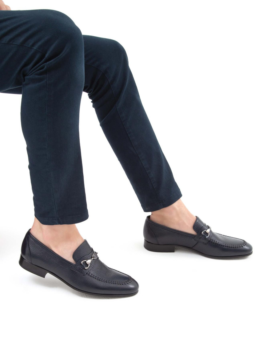 Tamer Tanca Erkek Hakiki Deri Lacivert Makosen Ayakkabı Tamer Tanca Erkek Hakiki Deri Lacivert Makosen Ayakkabı