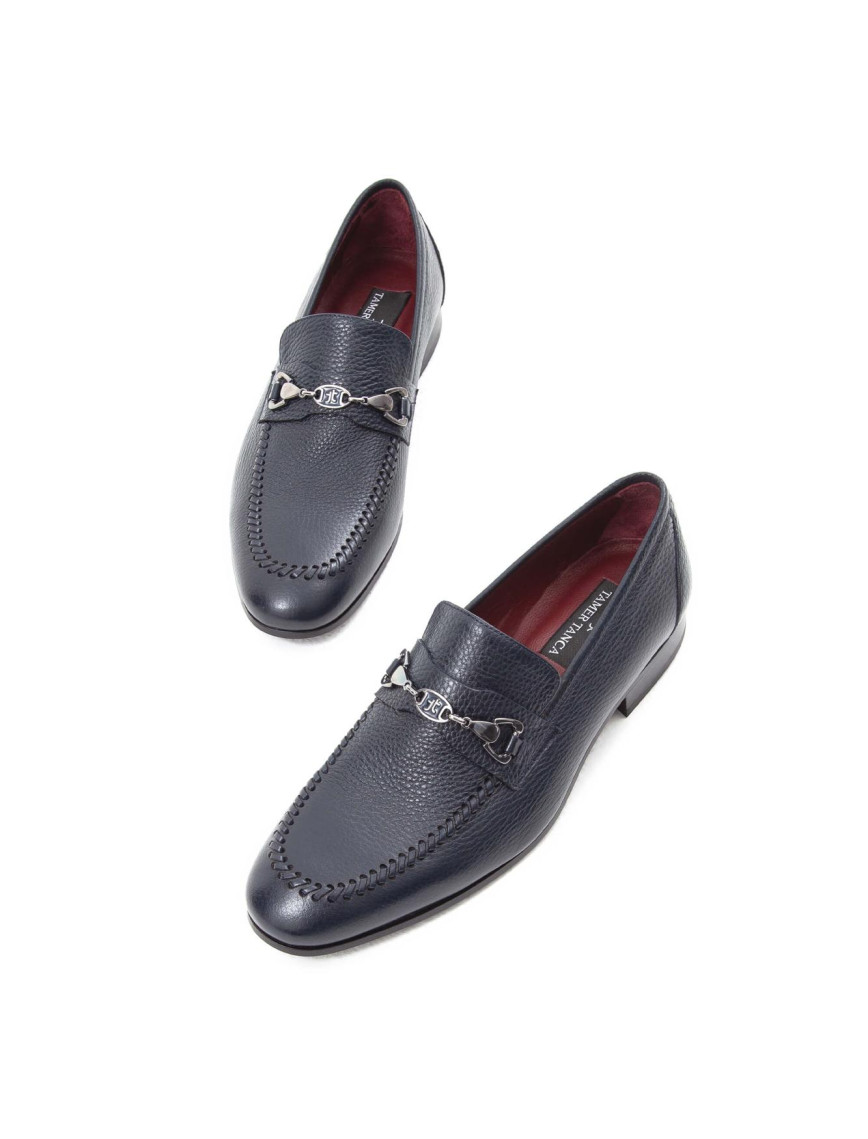 Tamer Tanca Erkek Hakiki Deri Lacivert Makosen Ayakkabı Tamer Tanca Erkek Hakiki Deri Lacivert Makosen Ayakkabı