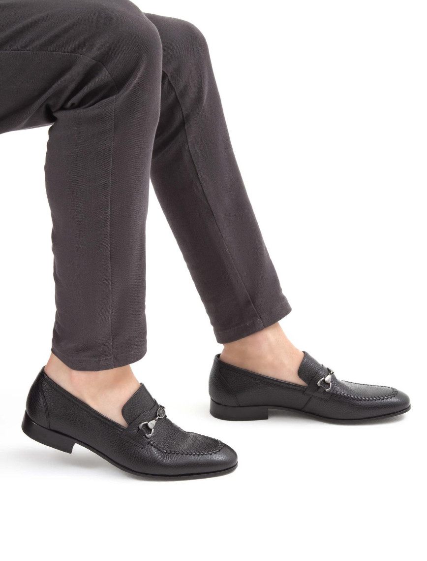 Tamer Tanca Erkek Hakiki Deri Siyah Makosen Ayakkabı Tamer Tanca Erkek Hakiki Deri Siyah Makosen Ayakkabı