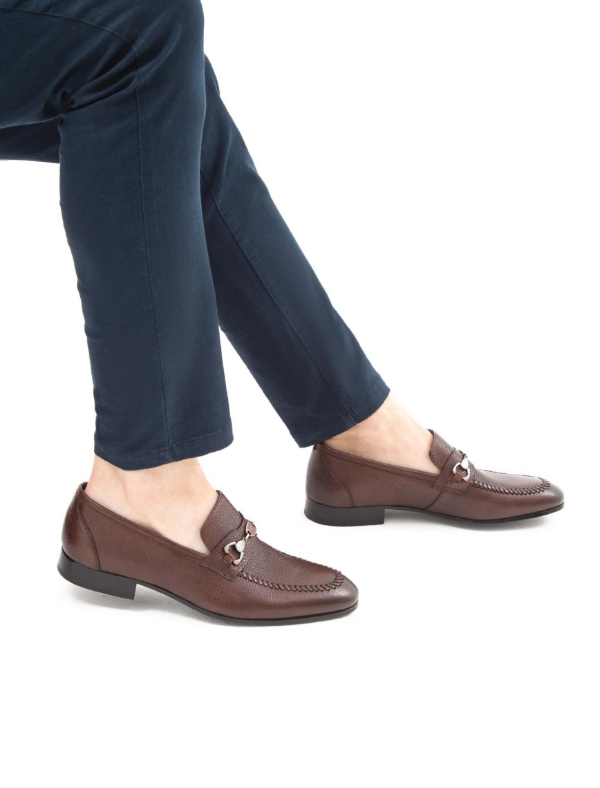 Tamer Tanca Erkek Hakiki Deri Taba Makosen Ayakkabı Tamer Tanca Erkek Hakiki Deri Taba Makosen Ayakkabı