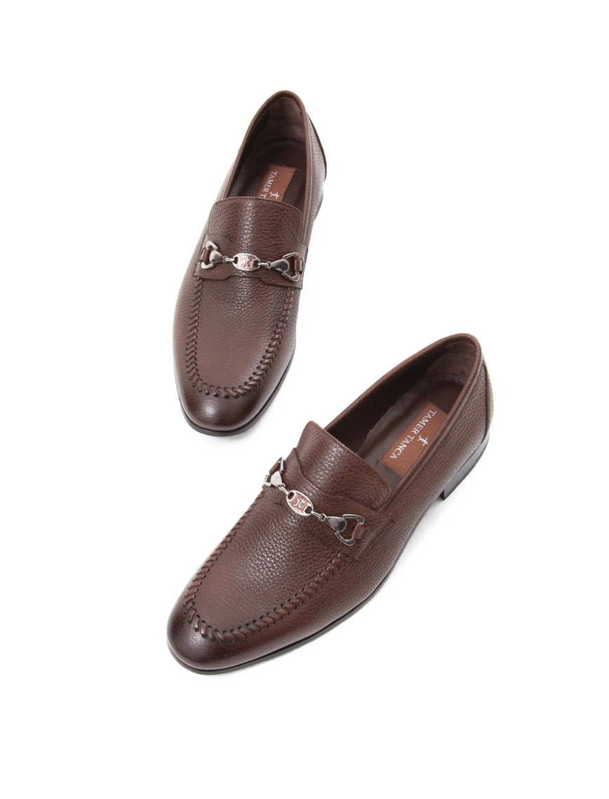 Tamer Tanca Erkek Hakiki Deri Taba Makosen Ayakkabı Tamer Tanca Erkek Hakiki Deri Taba Makosen Ayakkabı