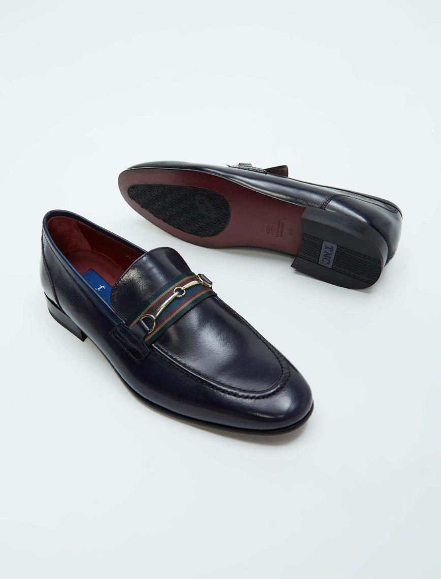 Tamer Tanca Erkek Hakiki Deri Lacivert Klasik Ayakkabı Tamer Tanca Erkek Hakiki Deri Lacivert Klasik Ayakkabı