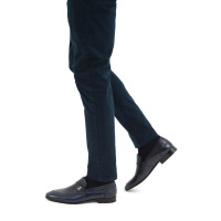 Tamer Tanca Erkek Hakiki Deri Lacivert Makosen Ayakkabı