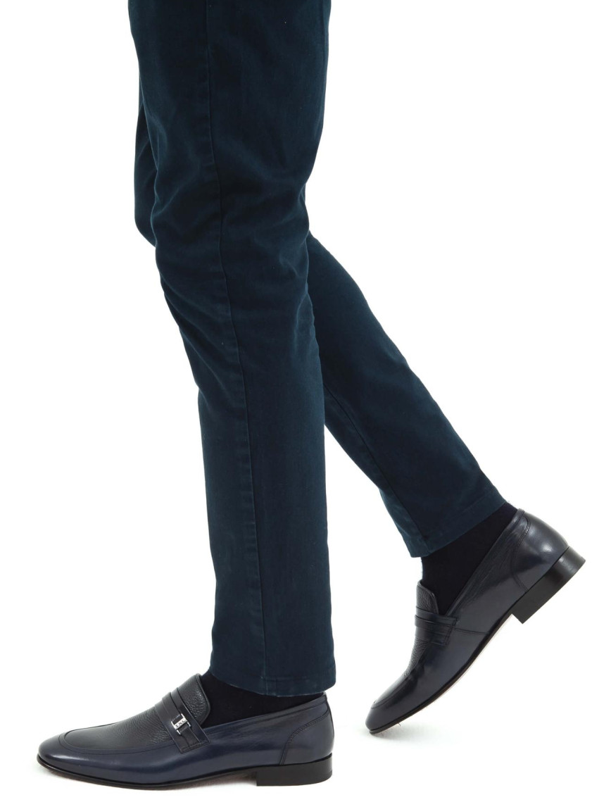 Tamer Tanca Erkek Hakiki Deri Siyah Makosen Ayakkabı