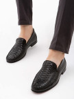Tamer Tanca Erkek Hakiki Deri Siyah Yılan Loafer Ayakkabı Tamer Tanca Erkek Hakiki Deri Siyah Yılan Loafer Ayakkabı