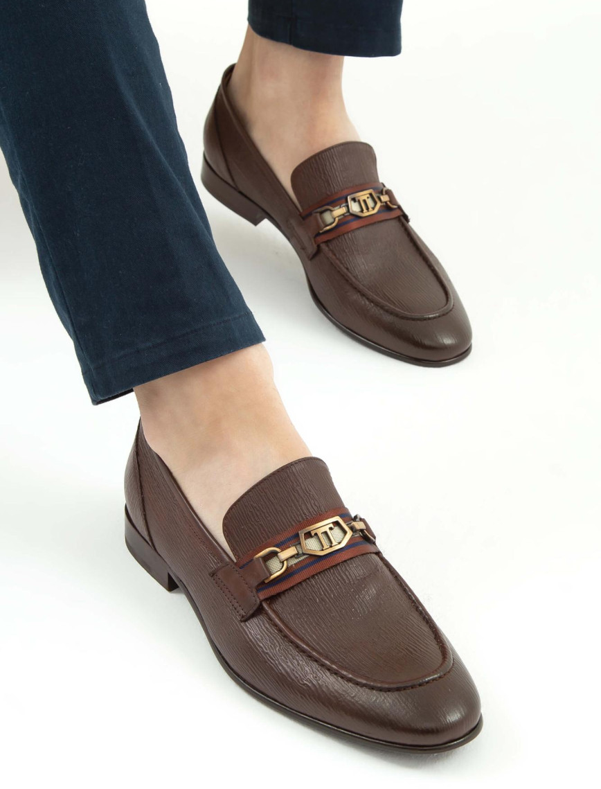 Tamer Tanca Erkek Hakiki Deri Kahverengi Klasik Ayakkabı