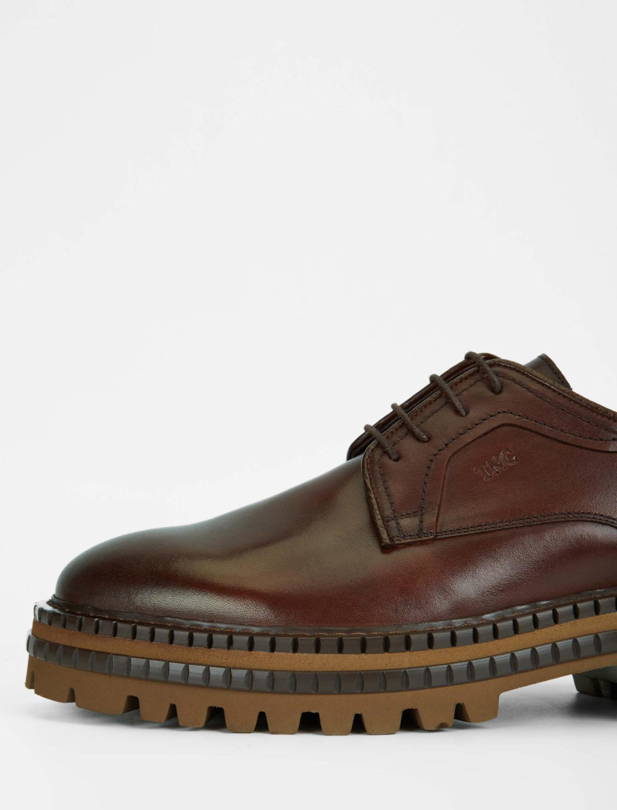 Tamer Tanca Erkek Hakiki Deri Kahverengi Casual Ayakkabı Tamer Tanca Erkek Hakiki Deri Kahverengi Casual Ayakkabı