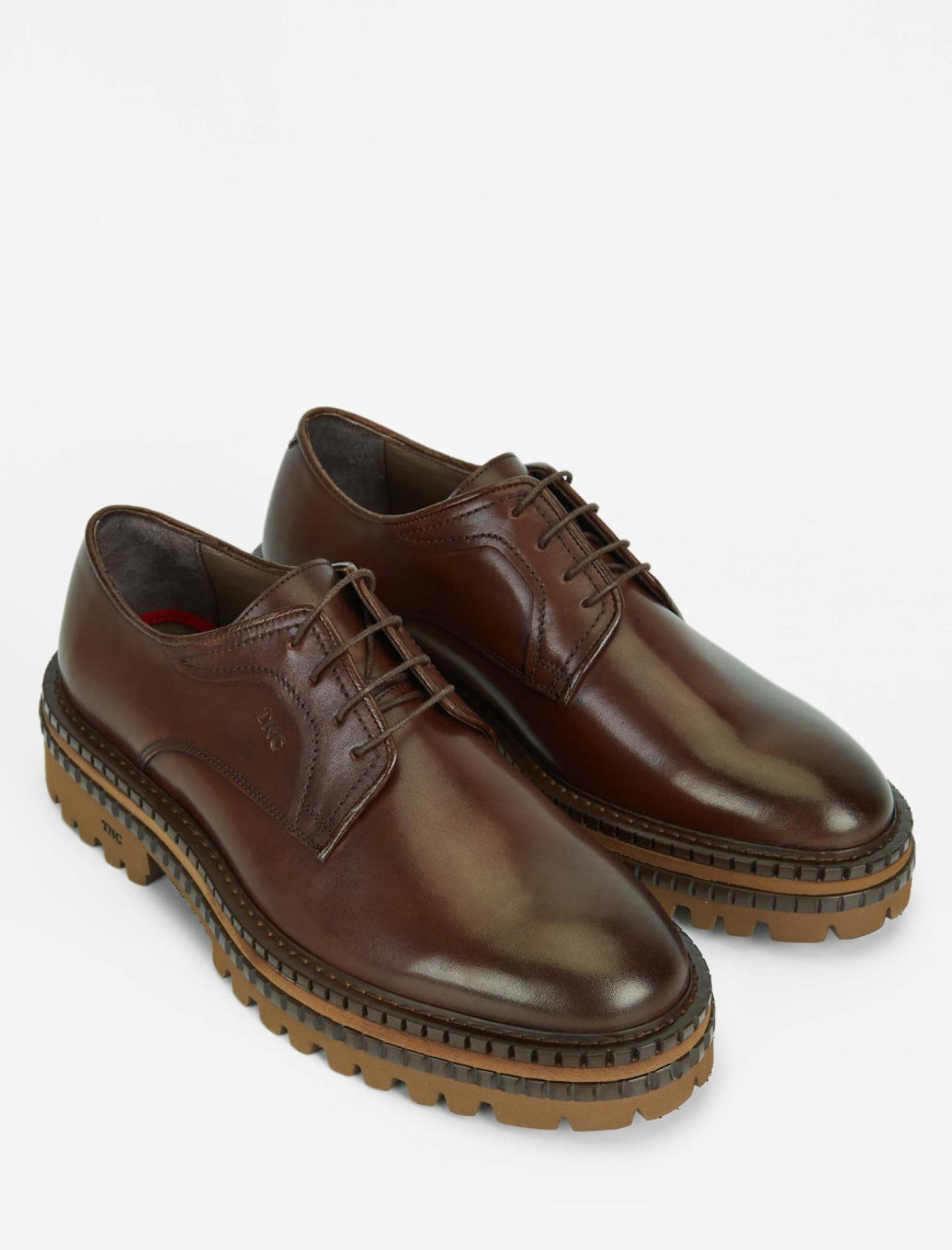 Tamer Tanca Erkek Hakiki Deri Kahverengi Casual Ayakkabı Tamer Tanca Erkek Hakiki Deri Kahverengi Casual Ayakkabı