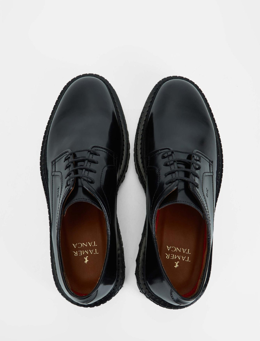 Tamer Tanca Erkek Hakiki Deri Siyah Açma Casual Ayakkabı Tamer Tanca Erkek Hakiki Deri Siyah Açma Casual Ayakkabı
