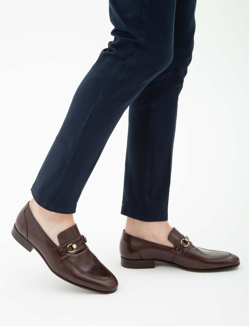 Tamer Tanca Erkek Hakiki Deri Kahverengi Klasik Ayakkabı Tamer Tanca Erkek Hakiki Deri Kahverengi Klasik Ayakkabı