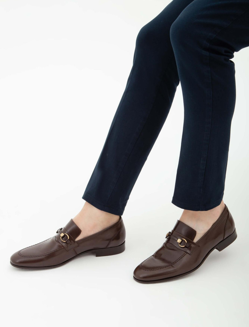 Tamer Tanca Erkek Hakiki Deri Kahverengi Klasik Ayakkabı Tamer Tanca Erkek Hakiki Deri Kahverengi Klasik Ayakkabı