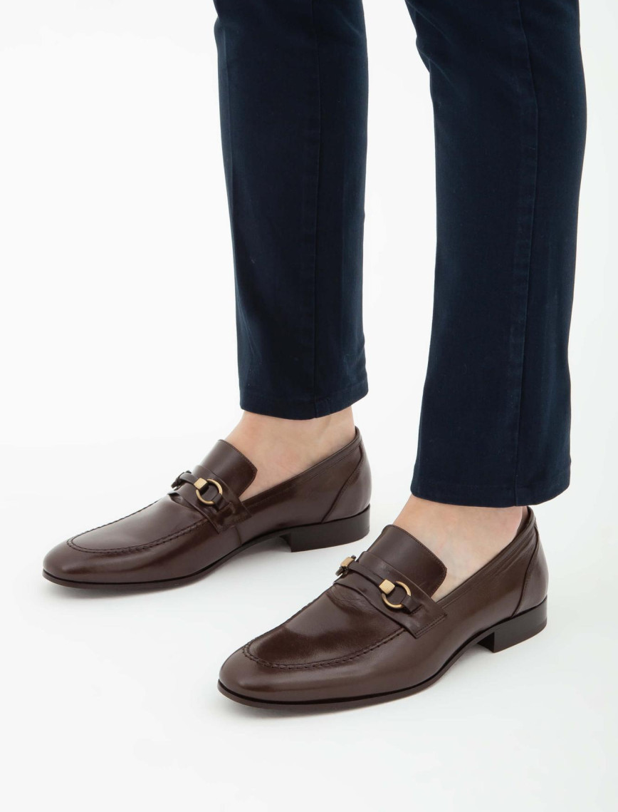 Tamer Tanca Erkek Hakiki Deri Kahverengi Klasik Ayakkabı Tamer Tanca Erkek Hakiki Deri Kahverengi Klasik Ayakkabı