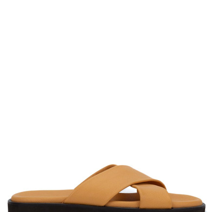 Tamer Tanca Erkek Hakiki Deri Sarı Terlik