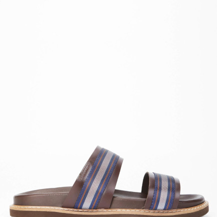 Tamer Tanca Erkek Hakiki Deri Kahverengi Günlük Terlik