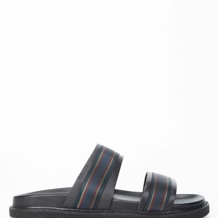 Tamer Tanca Erkek Hakiki Deri Siyah Günlük Terlik