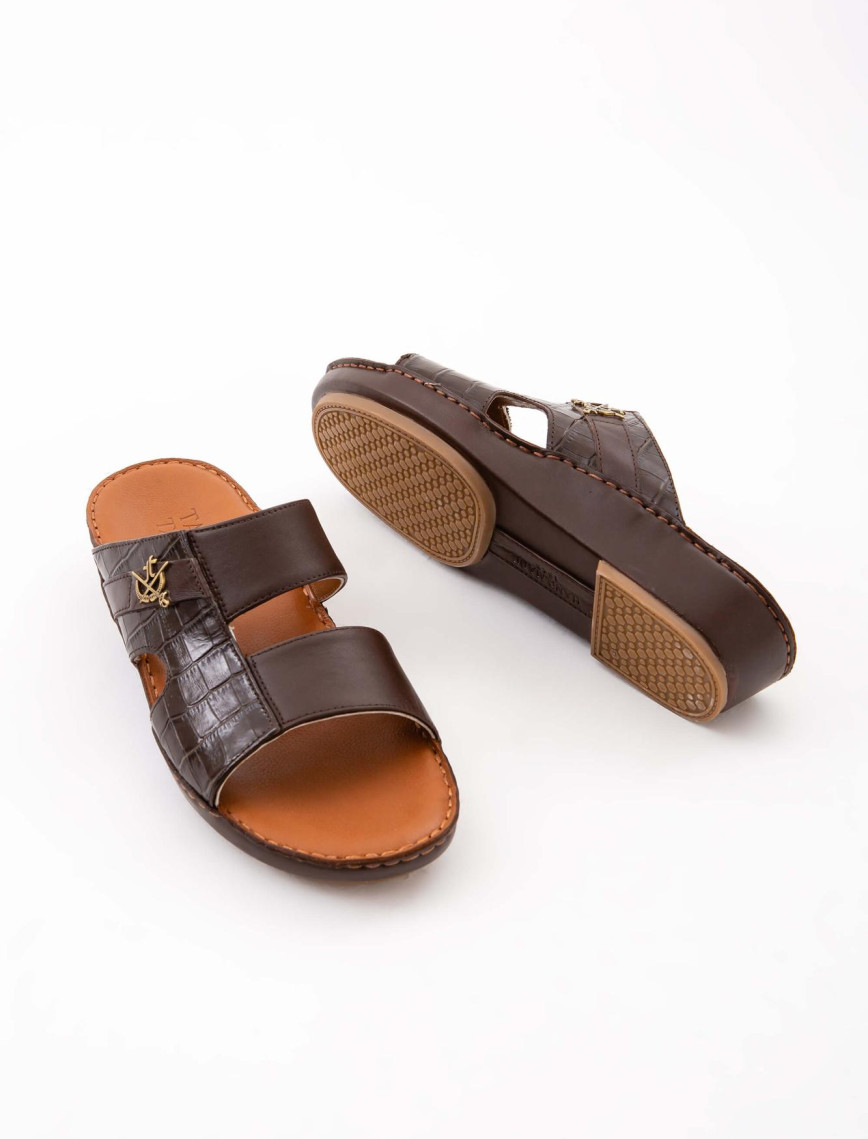 Tamer Tanca Erkek Hakiki Deri Kahverengi Günlük Terlik Tamer Tanca Erkek Hakiki Deri Kahverengi Günlük Terlik