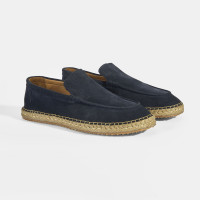 Erkek Lacivert Slip-On Süet Espadril Erkek Lacivert Slip-On Süet Espadril