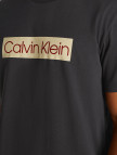 Calvin Klein Label Print Erkek Siyah T-Shirt Calvin Klein Label Print Erkek Siyah T-Shirt