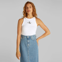 Calvin Klein Monologo Tank Kadın Beyaz Kolsuz T-Shirt Calvin Klein Monologo Tank Kadın Beyaz Kolsuz T-Shirt