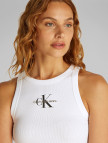 Calvin Klein Monologo Tank Kadın Beyaz Kolsuz T-Shirt Calvin Klein Monologo Tank Kadın Beyaz Kolsuz T-Shirt