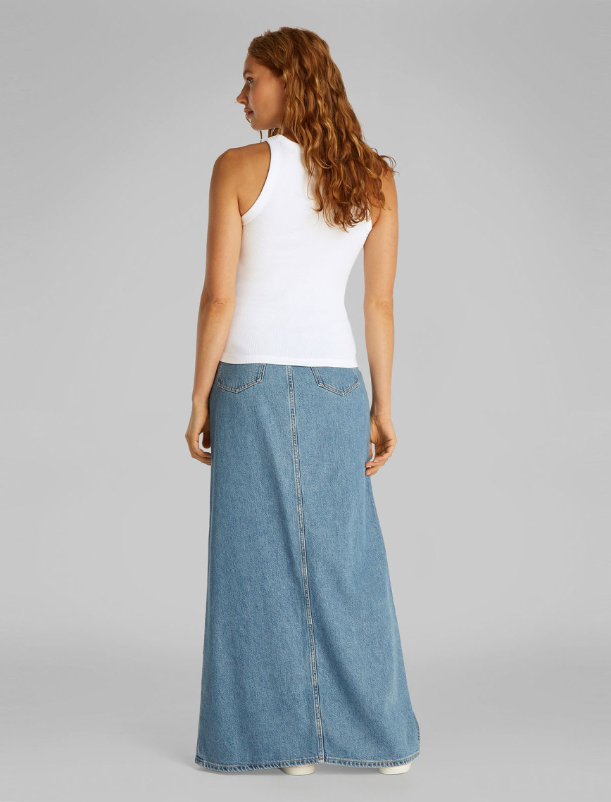 Calvin Klein Monologo Tank Kadın Beyaz Kolsuz T-Shirt Calvin Klein Monologo Tank Kadın Beyaz Kolsuz T-Shirt