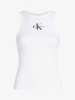 Calvin Klein Monologo Tank Kadın Beyaz Kolsuz T-Shirt Calvin Klein Monologo Tank Kadın Beyaz Kolsuz T-Shirt
