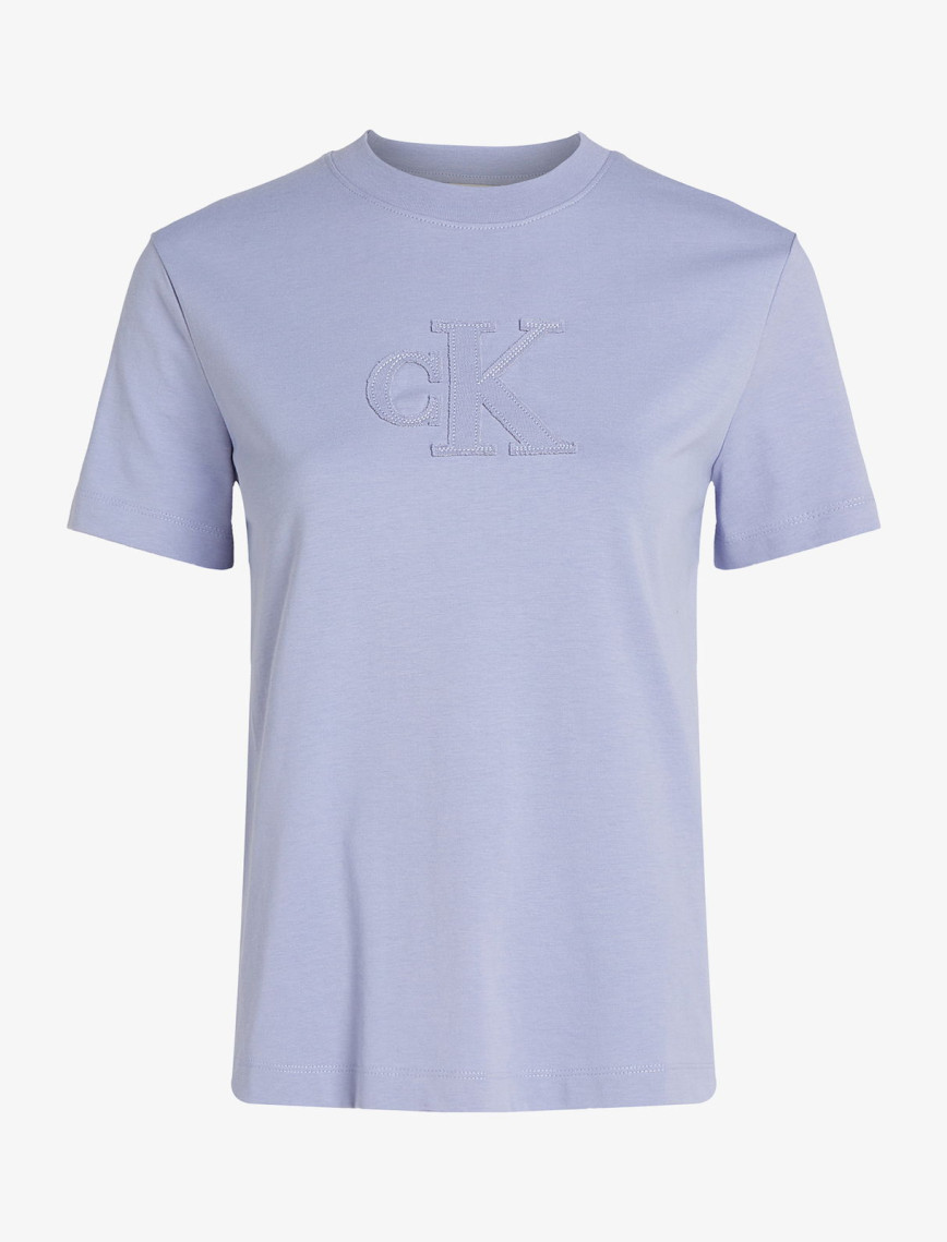 Calvin Klein Regular Kadın Mor T-Shirt Calvin Klein Regular Kadın Mor T-Shirt