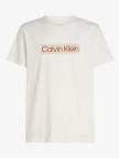 Calvin Klein Label Print Erkek Beyaz T-Shirt Calvin Klein Label Print Erkek Beyaz T-Shirt
