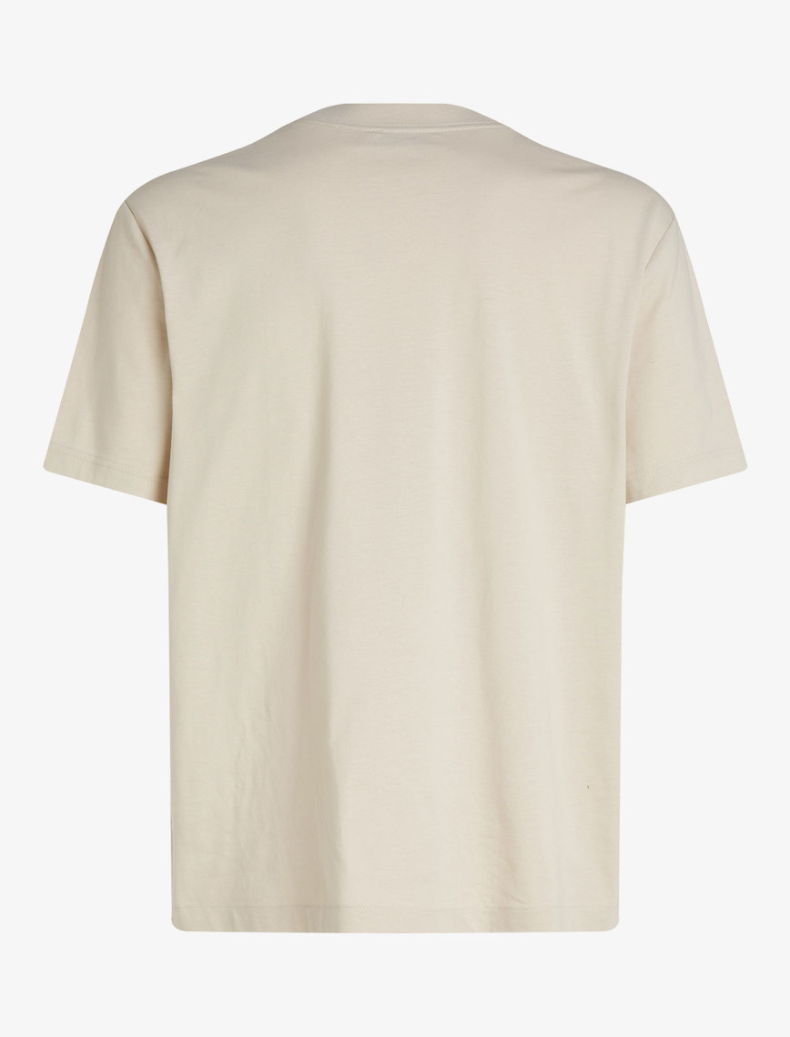 Calvin Klein Applique Erkek Bej T-Shirt Calvin Klein Applique Erkek Bej T-Shirt