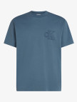 Calvin Klein Applique Erkek Mavi T-Shirt Calvin Klein Applique Erkek Mavi T-Shirt