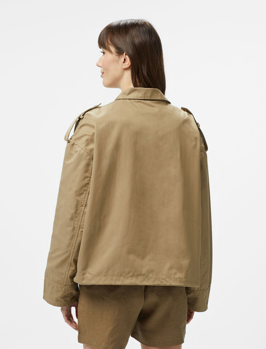 Nautica Kadın Kahverengi Regular Fit Dik Yaka Mont Nautica Kadın Kahverengi Regular Fit Dik Yaka Mont