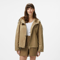 Nautica Kadın Kahverengi Regular Fit Dik Yaka Mont Nautica Kadın Kahverengi Regular Fit Dik Yaka Mont