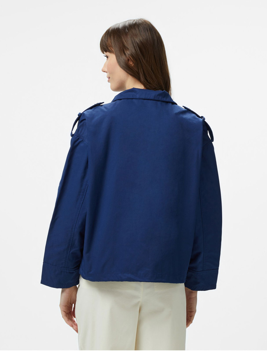 Nautica Kadın Lacivert Regular Fit Dik Yaka Mont Nautica Kadın Lacivert Regular Fit Dik Yaka Mont