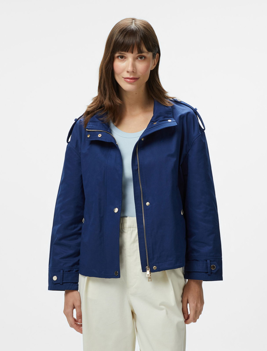 Nautica Kadın Kahverengi Regular Fit Dik Yaka Mont Nautica Kadın Kahverengi Regular Fit Dik Yaka Mont