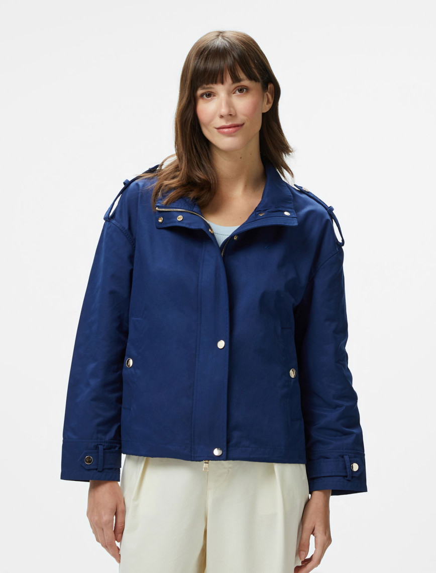 Nautica Kadın Lacivert Regular Fit Dik Yaka Mont Nautica Kadın Lacivert Regular Fit Dik Yaka Mont