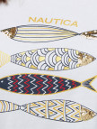 Nautica Kadın Beyaz Regular Fit Nakışlı T-Shirt Nautica Kadın Beyaz Regular Fit Nakışlı T-Shirt