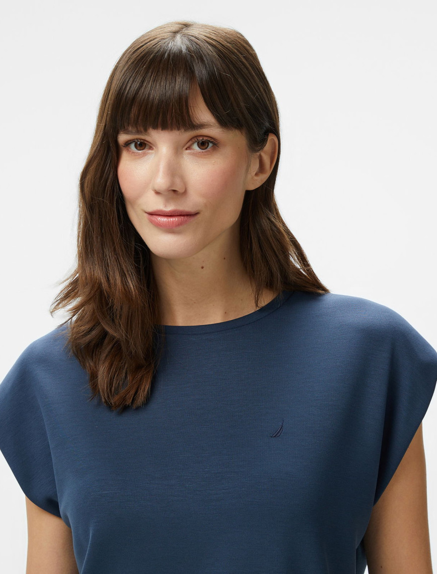Nautica Kadın Lacivert Regular Fit T-Shirt Nautica Kadın Lacivert Regular Fit T-Shirt