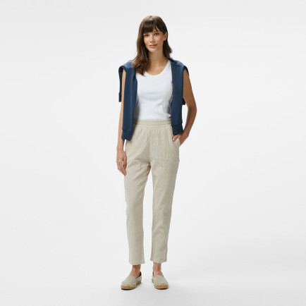 Nautica Kadın Bej Regular Fit Pantolon