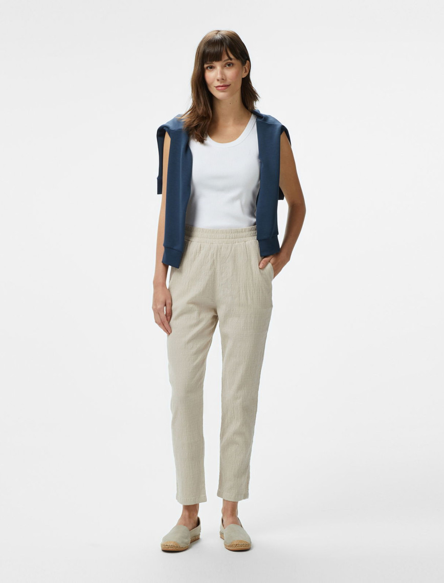 Nautica Kadın Bej Regular Fit Pantolon Nautica Kadın Bej Regular Fit Pantolon