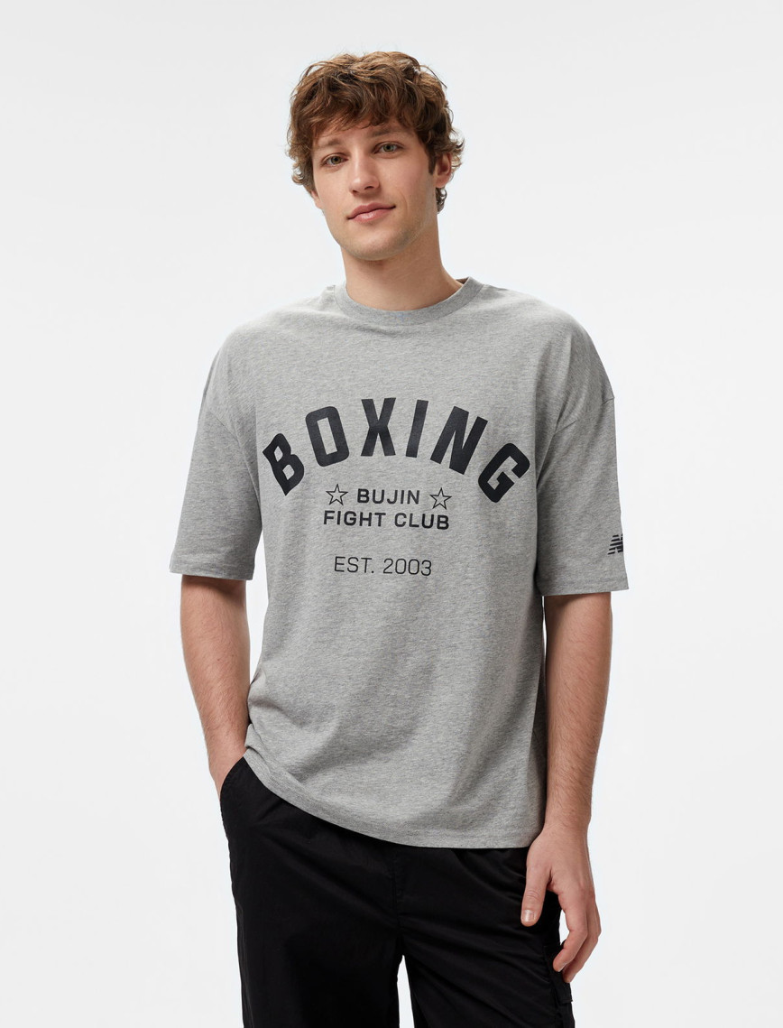 New Balance Bujin Boxing Erkek Gri T-Shirt New Balance Bujin Boxing Erkek Gri T-Shirt