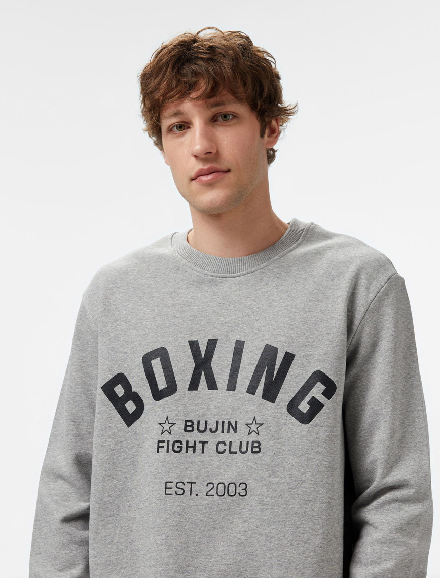New Balance Bujin Boxing Erkek Gri Sweatshirt New Balance Bujin Boxing Erkek Gri Sweatshirt