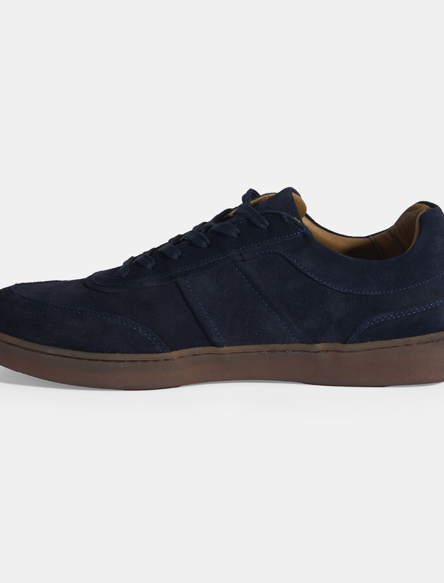 Erkek Lacivert Bağcıklı Süet Günlük Ayakkabı Erkek Lacivert Bağcıklı Süet Günlük Ayakkabı