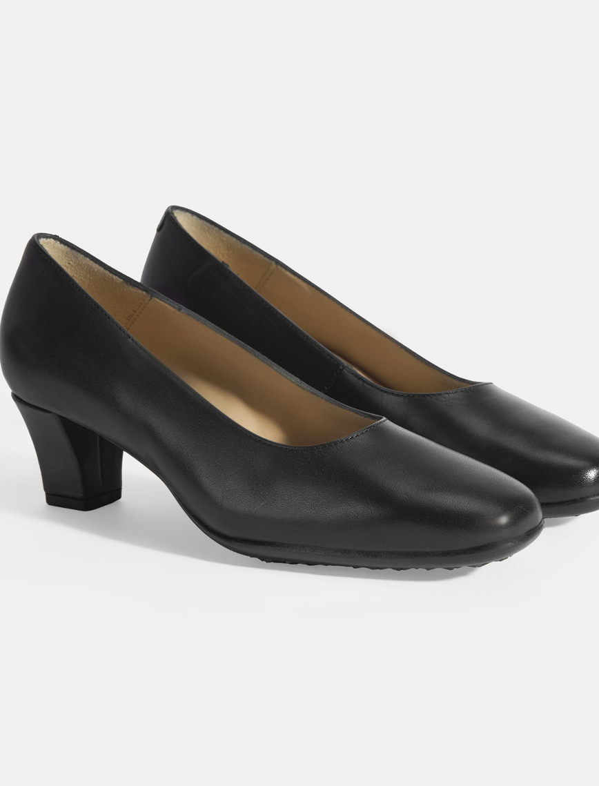 Kadın Siyah DesaComfort Deri Klasik Topuklu Ayakkabı Kadın Siyah DesaComfort Deri Klasik Topuklu Ayakkabı