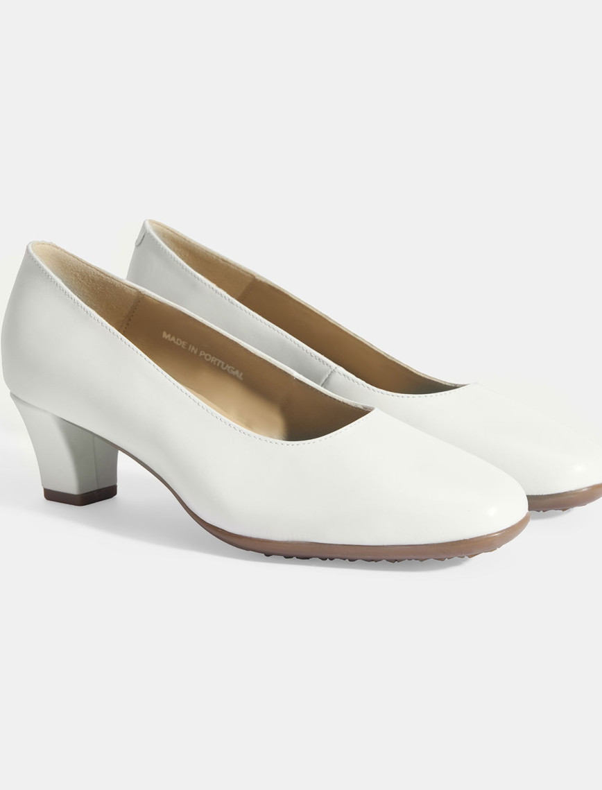 Kadın Beyaz DesaComfort Deri Klasik Topuklu Ayakkabı Kadın Beyaz DesaComfort Deri Klasik Topuklu Ayakkabı